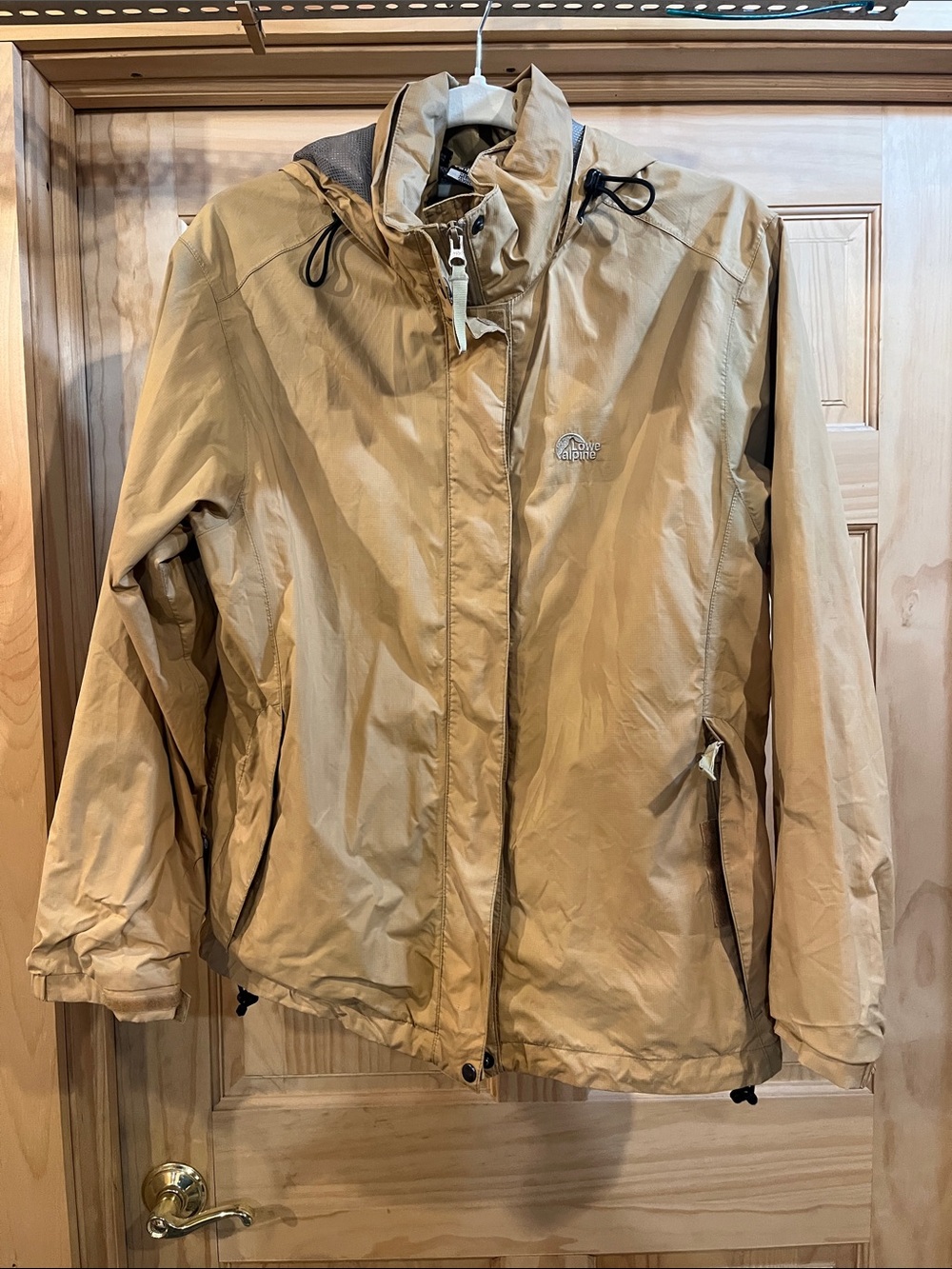 Lowe Alpine Women's Tan Lightweight Hooded Jacket
